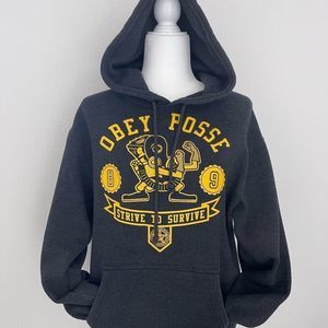 Obey Posse “Strive to Survive” Hooded Sweatshirt Size Small